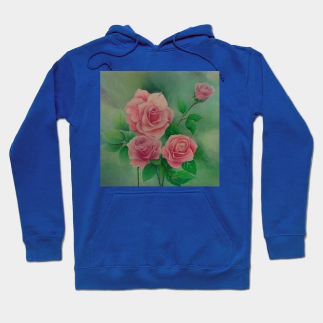 PINK ROSES Hoodie by Boo Legge